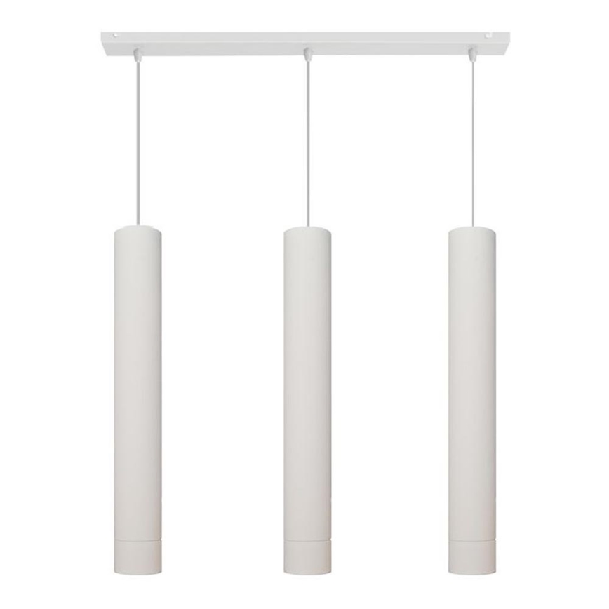 LED Chandelier on a string TUBA 3xGU10/4,8W/230V white