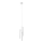 LED Chandelier on a string TUBULAR 3xLED/5W/230V white