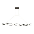 LED Chandelier on a string TWIST LED/37W/230V 4000K 120 cm black