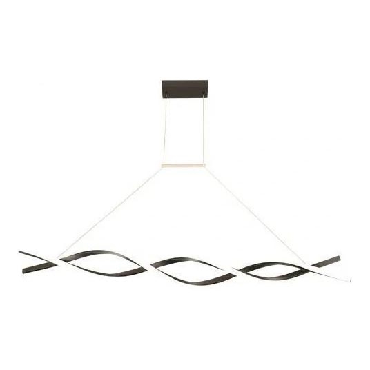 LED Chandelier on a string TWIST LED/37W/230V 4000K 120 cm black