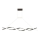 LED Chandelier on a string TWIST LED/37W/230V 4000K 120 cm black
