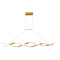LED Chandelier on a string TWIST LED/37W/230V 4000K 120 cm gold