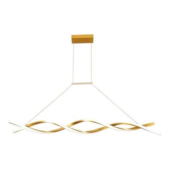 LED Chandelier on a string TWIST LED/37W/230V 4000K 120 cm gold