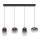 LED Chandelier on a string VASO LED/15W/230V black/smoky