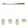 LED Chandelier on a string VASO LED/15W/230V gold/smoky