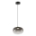 LED Chandelier on a string VASO LED/4W/230V d. 18 cm black/smoky
