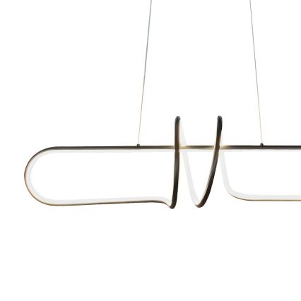 LED Chandelier on a string VERTIGO LED/54W/230V black