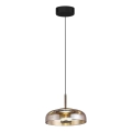 LED Chandelier on a string VETRO LED/6W/230V d. 23 cm beige/black