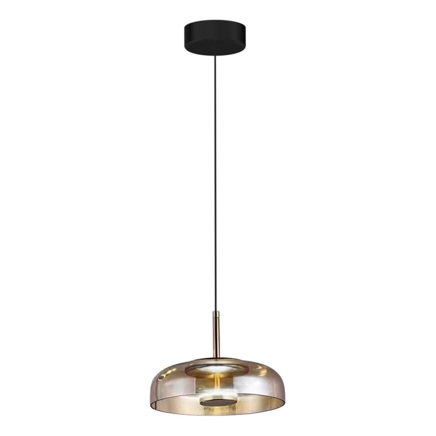 LED Chandelier on a string VETRO LED/6W/230V d. 23 cm beige/black