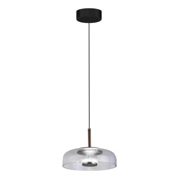 LED Chandelier on a string VETRO LED/6W/230V d. 23 cm grey/black