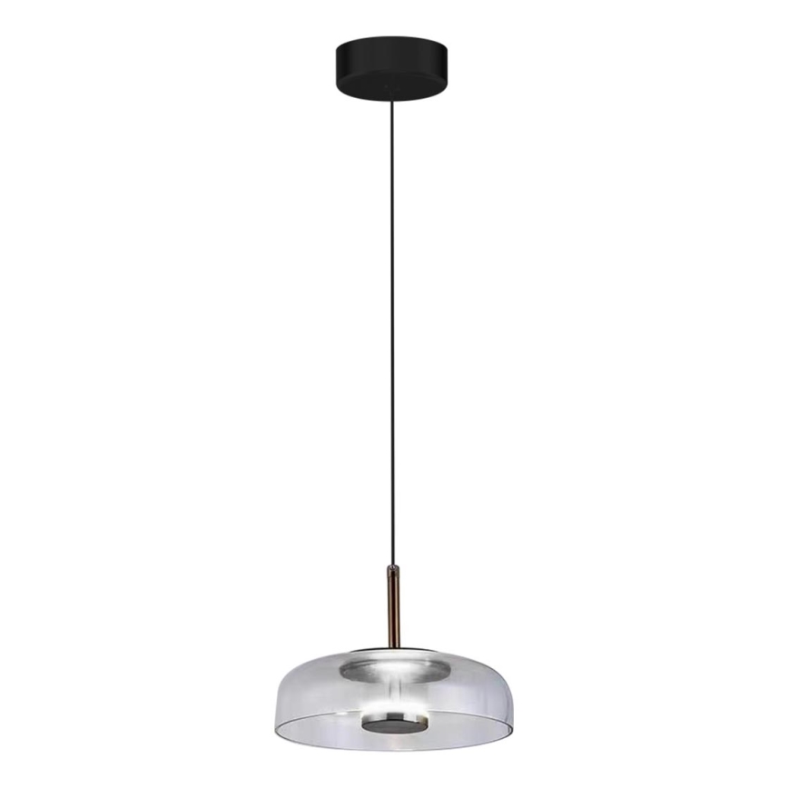 LED Chandelier on a string VETRO LED/6W/230V d. 23 cm grey/black