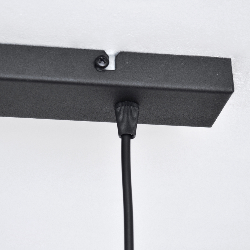 LED Chandelier on a string VOLTA 2xE27/15W/230V black/gold