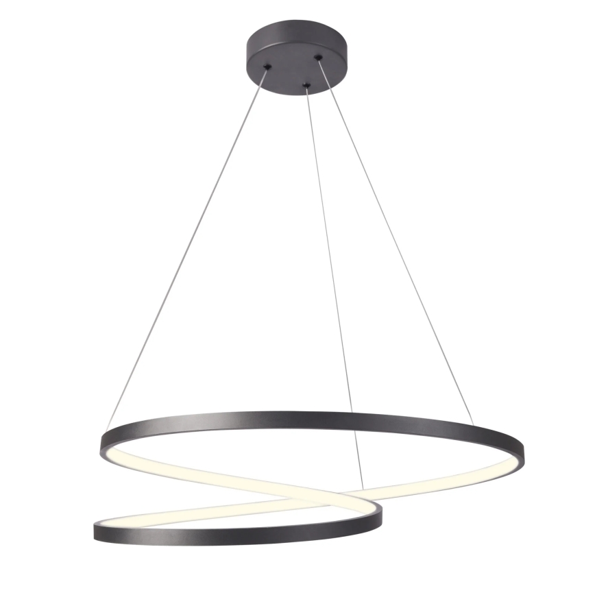 LED Chandelier on a string ZEFIRA LED/52W/230V 4000K d. 60 cm anthracite