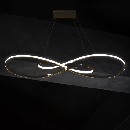 LED Chandelier on a string ZUMBA LED/50W/230V gold