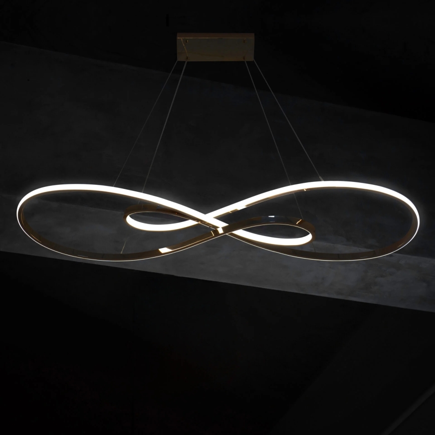 LED Chandelier on a string ZUMBA LED/50W/230V gold