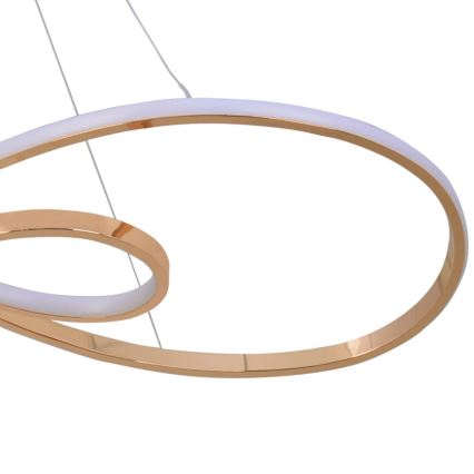 LED Chandelier on a string ZUMBA LED/50W/230V gold