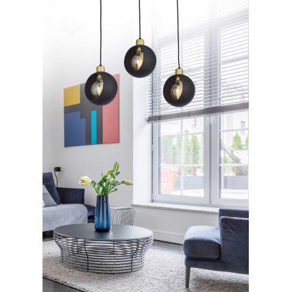 LED chandelier suspended on cable CUBUS 3xE27/60W/230V