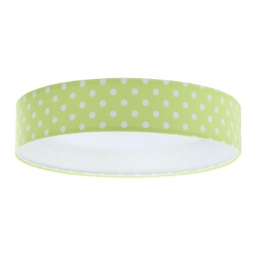 LED Children's ceiling light GALAXY KIDS LED/24W/230V dots green/white