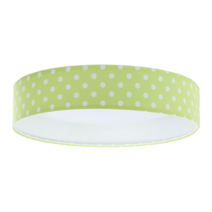 LED Children's ceiling light GALAXY KIDS LED/24W/230V dots green/white