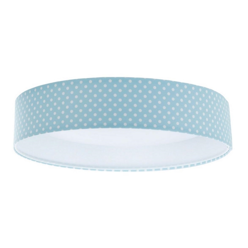 LED Children's ceiling light GALAXY KIDS LED/24W/230V dots turquoise/white