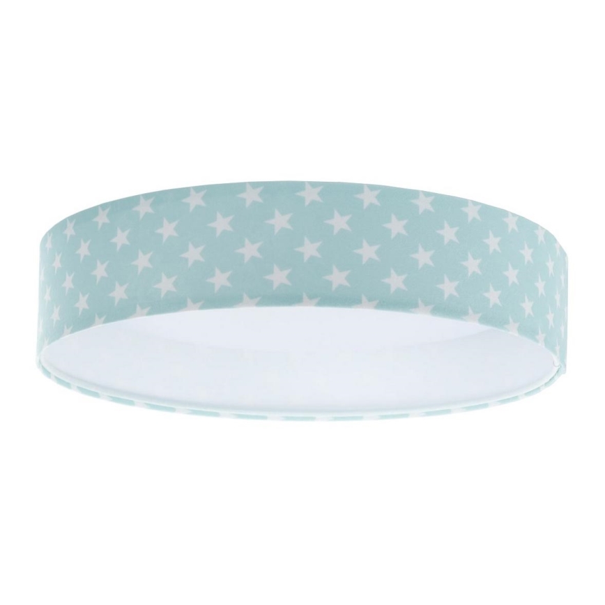 LED Children's ceiling light GALAXY KIDS LED/24W/230V stars green/white