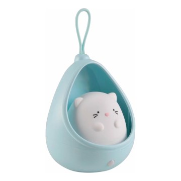 LED Children's orientation light with sensor KITTY LED/0,5W/5V USB 1200 mAh blue