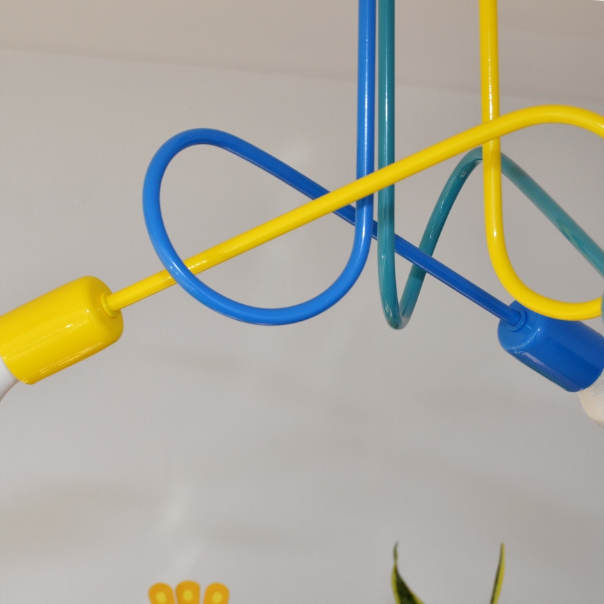 LED Children's surface-mounted chandelier OXFORD 3xE27/15W/230V