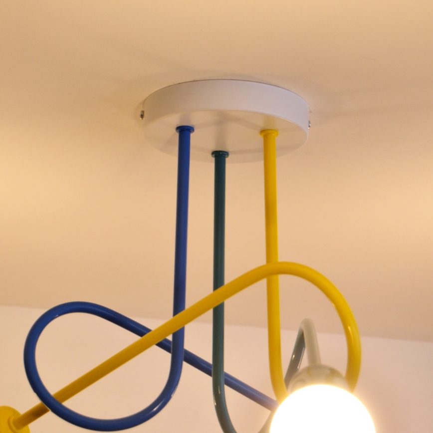 LED Children's surface-mounted chandelier OXFORD 3xE27/15W/230V