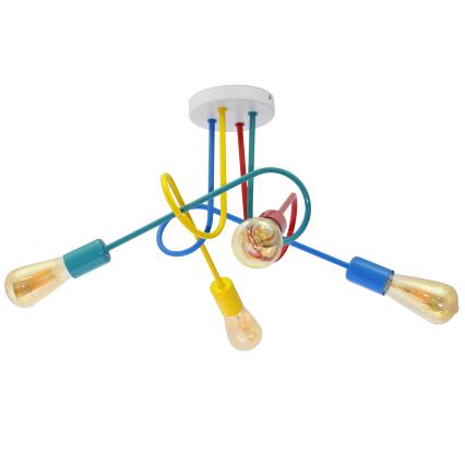 LED Children's surface-mounted chandelier OXFORD 4xE27/10W/230V