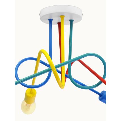 LED Children's surface-mounted chandelier OXFORD 4xE27/10W/230V