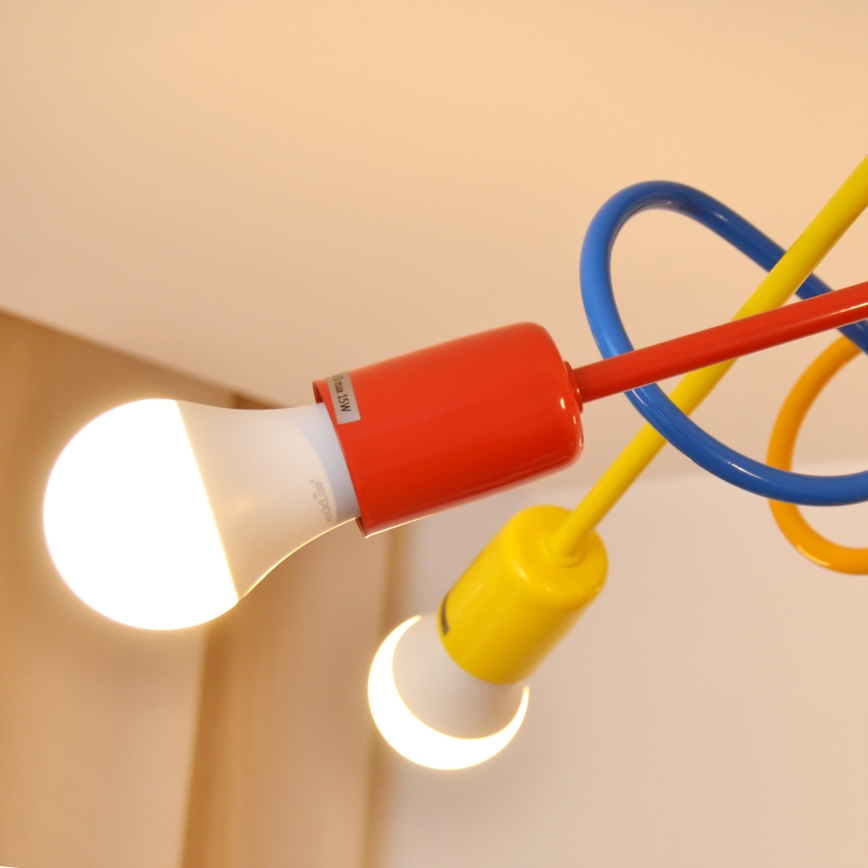 LED Children's surface-mounted chandelier OXFORD 5xE27/15W/230V