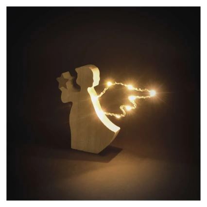 LED Christmas Angel Decoration, 8xLED/2xAAA
