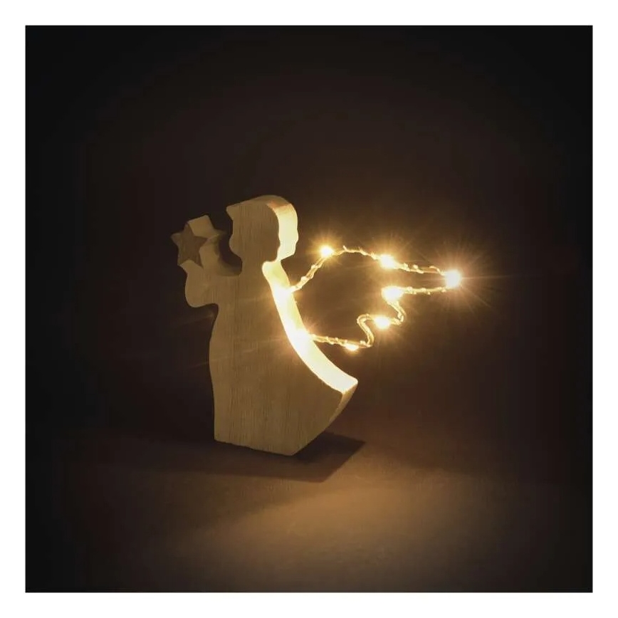 LED Christmas Angel Decoration, 8xLED/2xAAA