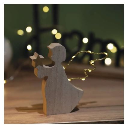 LED Christmas Angel Decoration, 8xLED/2xAAA