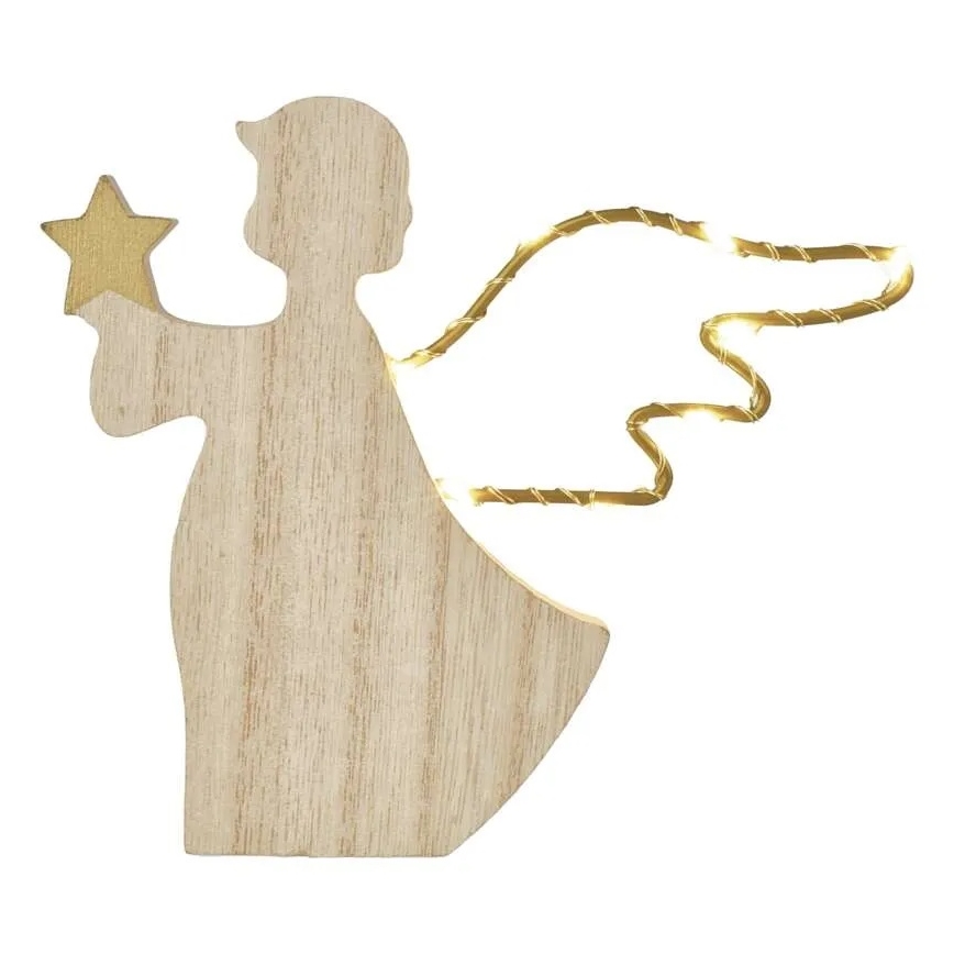 LED Christmas Angel Decoration, 8xLED/2xAAA