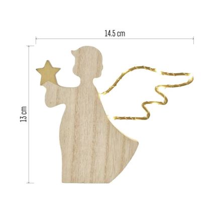 LED Christmas Angel Decoration, 8xLED/2xAAA