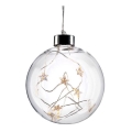 LED Christmas ball 10xLED/2xAA