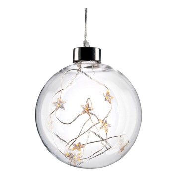 LED Christmas ball 10xLED/2xAA