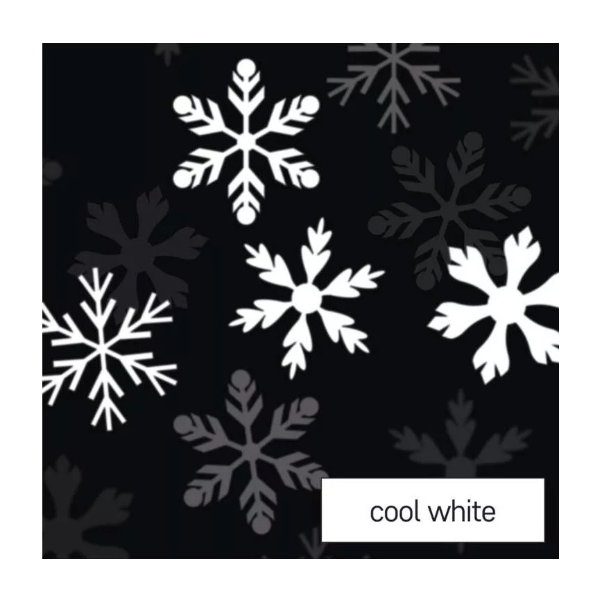 LED Christmas candle LED/3xAAA snowflakes cool white