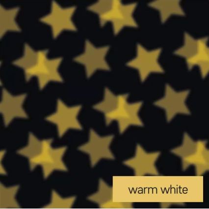 LED Christmas candle LED/3xAAA stars warm white