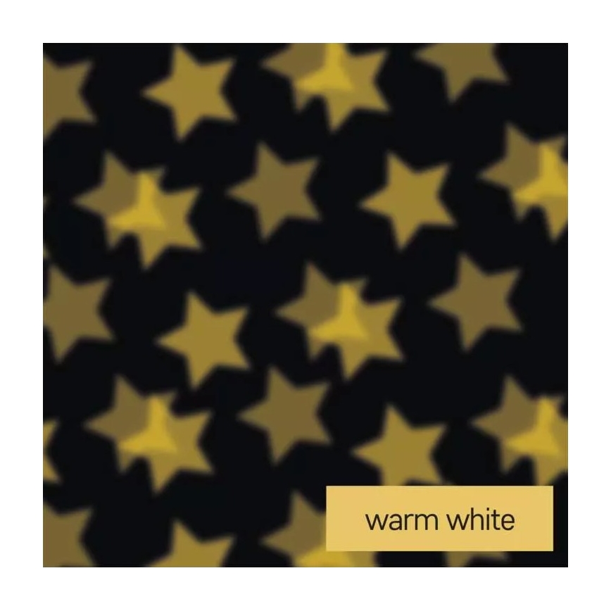 LED Christmas candle LED/3xAAA stars warm white