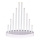 LED Christmas candlestick 10xLED/3xAA white