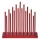 LED Christmas candlestick 17xLED/3xAA red