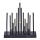 LED Christmas candlestick 20xLED/3xAA black