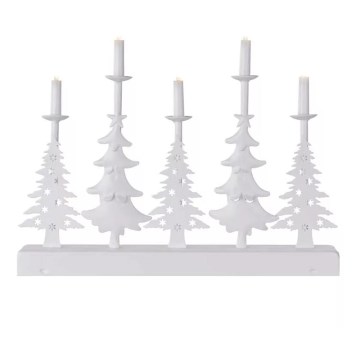 LED Christmas candlestick LED/2xAA white