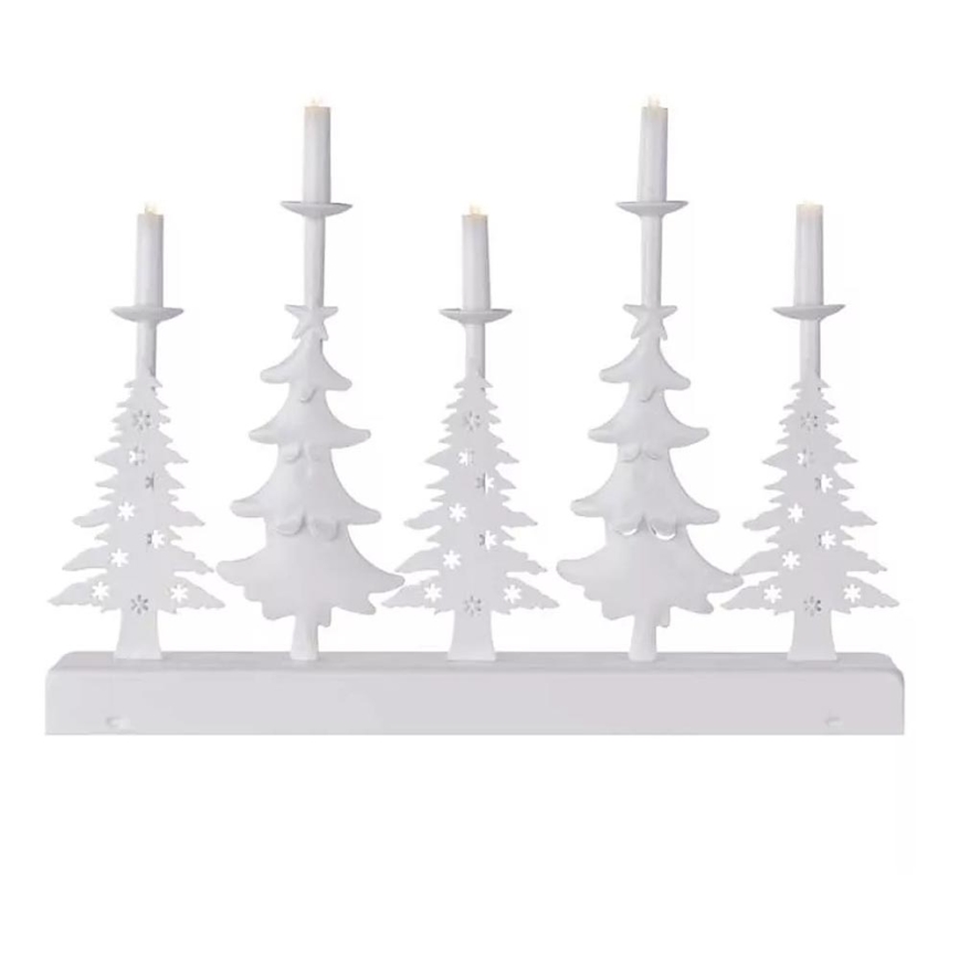 LED Christmas candlestick LED/2xAA white