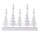 LED Christmas candlestick LED/2xAA white