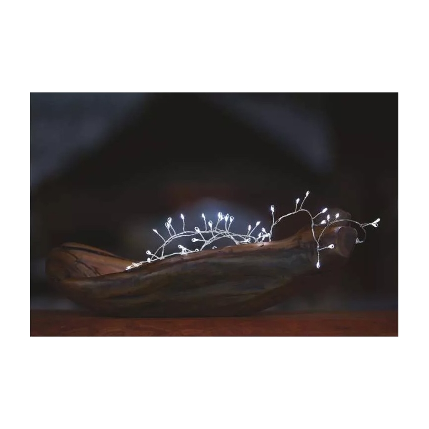 LED Christmas chain 100xLED/3xAA 2,7 m cool white