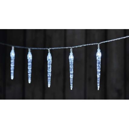 LED Christmas chain 10xLED/2xAA 1,65m