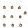 LED Christmas chain 10xLED/2xAA 2,3m warm white